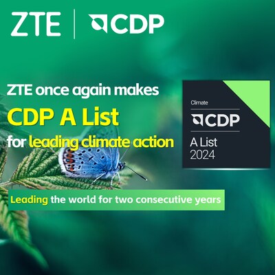 ZTE Again Makes Prestigious CDP A List For Leading Climate Action