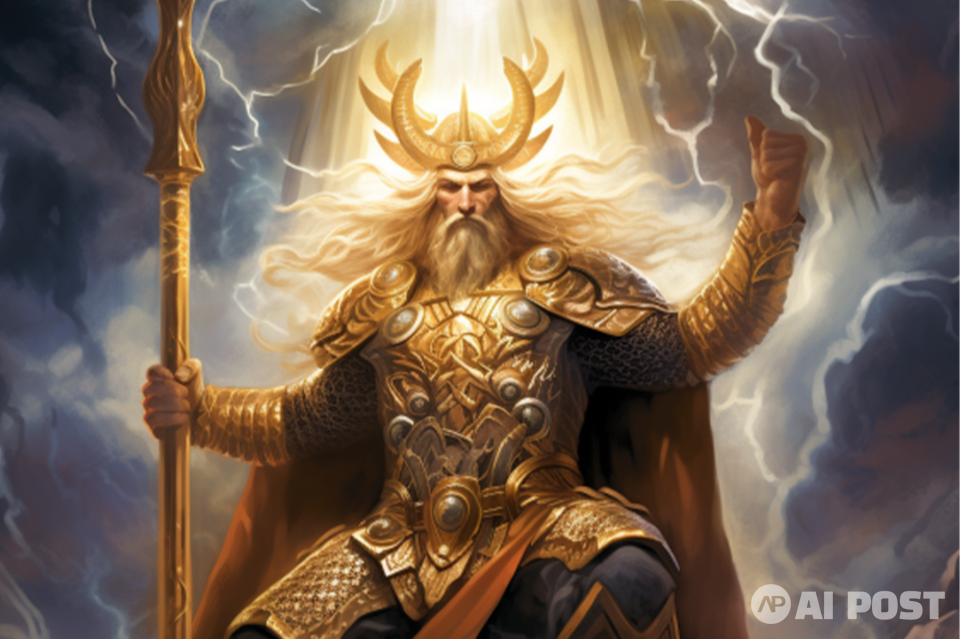 미드저니로 중세시대에 등장할법한 '토르'의 모습을 그려봤다. (사진=미드저니)