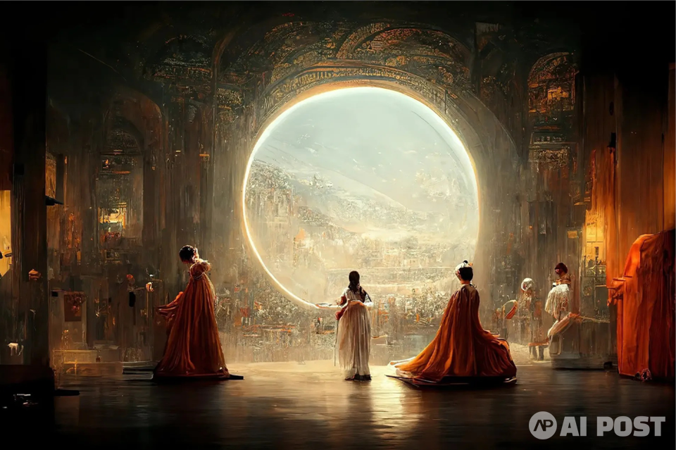 콜로라도주 박람회 미술전에서 1등을 차지한 '스페이스 오페라 극장'. (사진=미국 저작권 사무소)