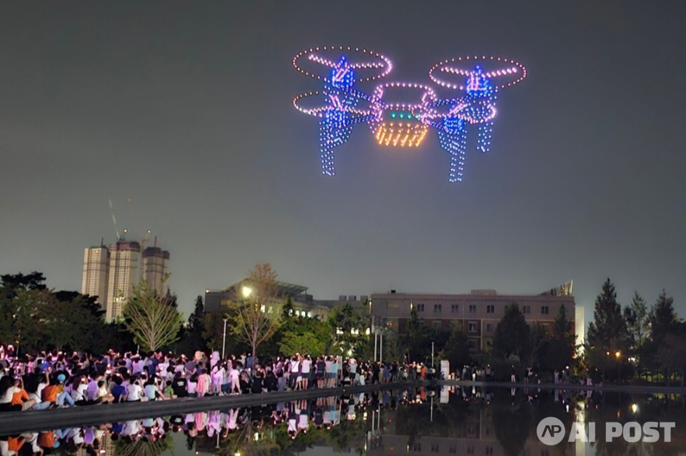 드론 라이트쇼. (사진=광주광역시)