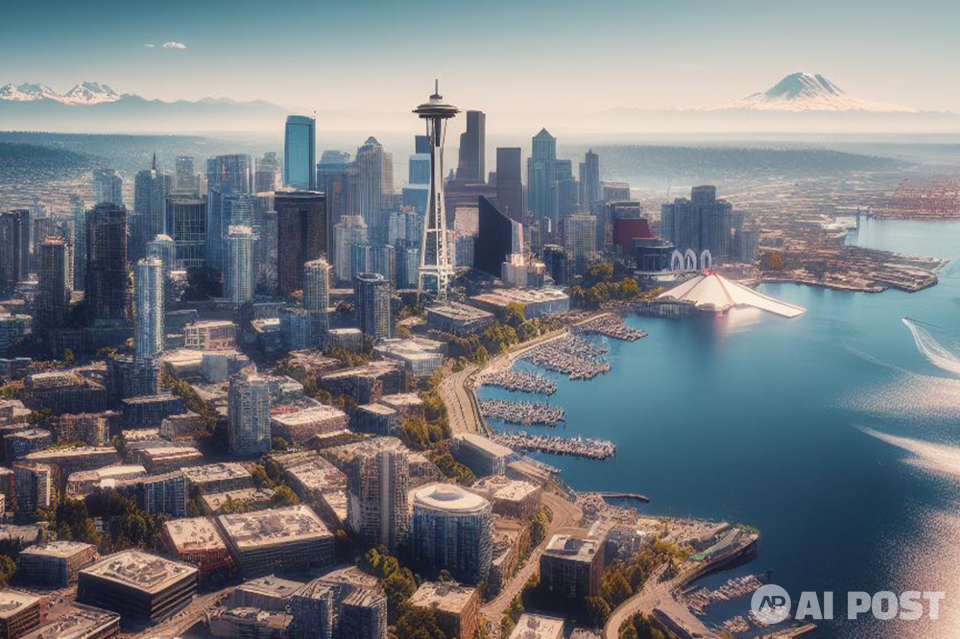 미국 시애틀 전경. (사진=달리 3)