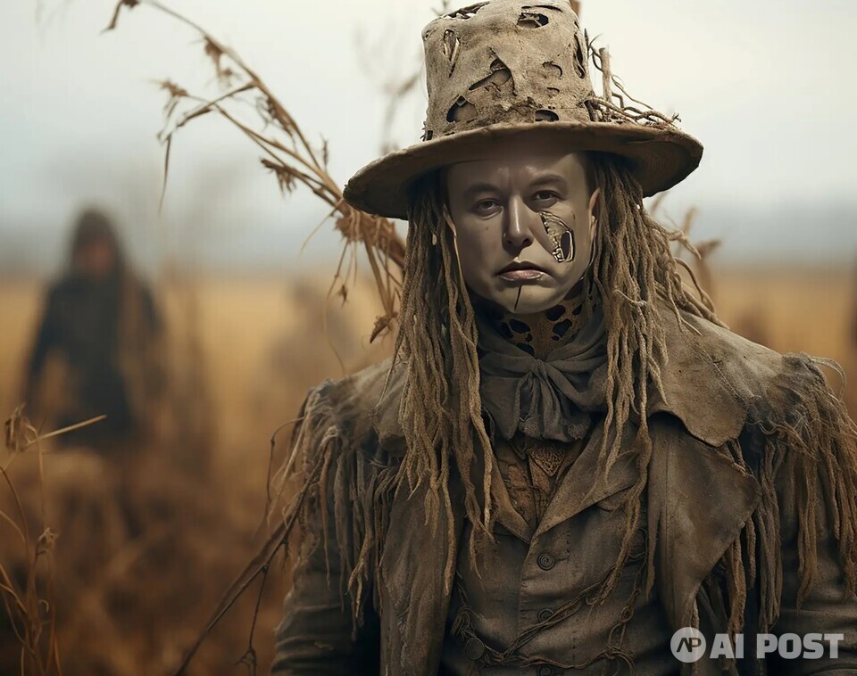 AI가 생성한 머스크. (사진=필름 에디터인 던컨 톰슨).