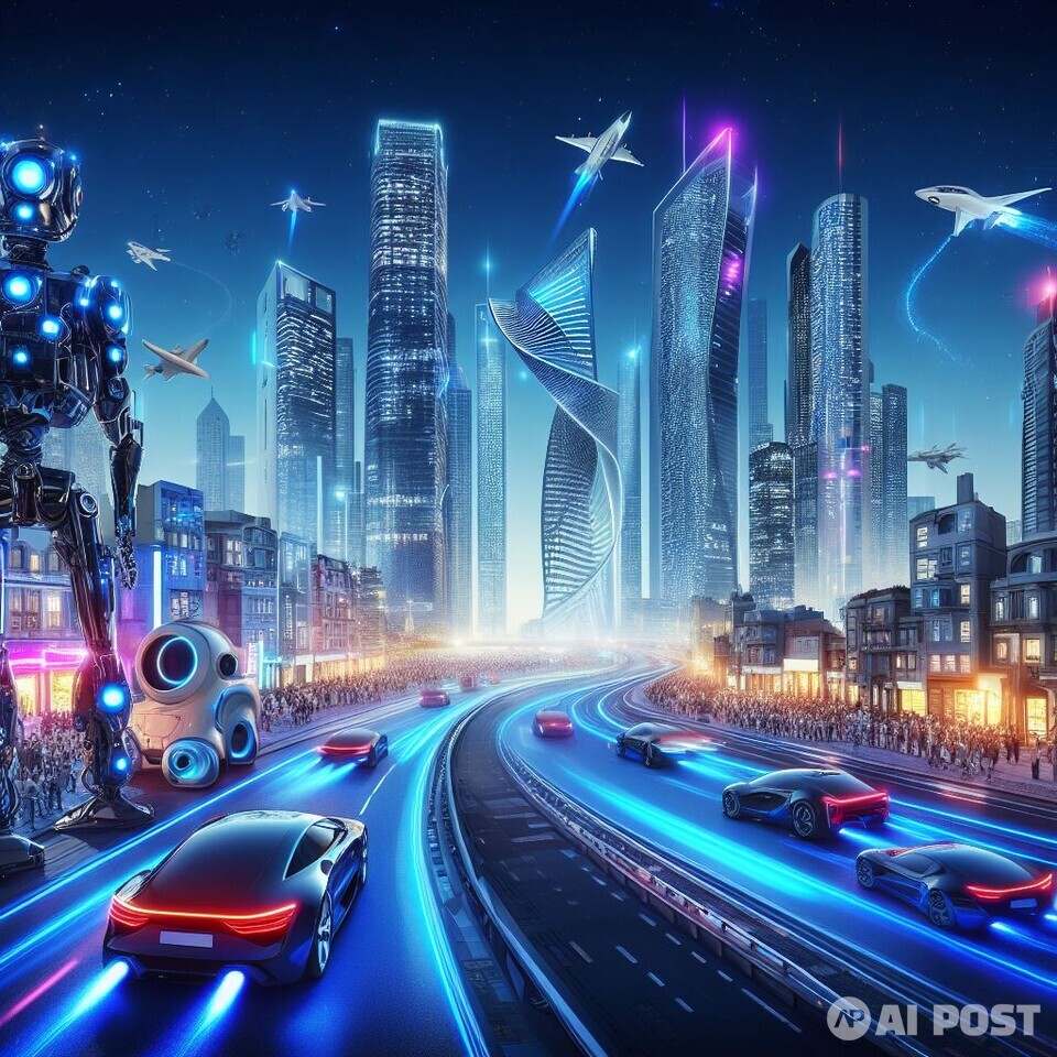 딥테크 기술로 변하는 사회 모습을 AI가 그려냈다. (사진=달리 3)