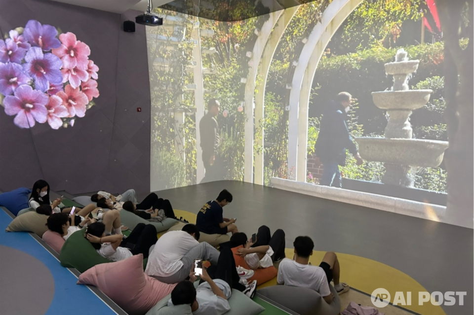 순천만국제정원박람회 미디어아트 콘텐츠 현장 사진. (사진=전남정보문화산업진흥원)