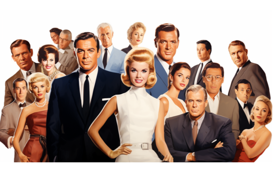 AI가 그려낸 할리우드 배우들. (사진=미드저니)