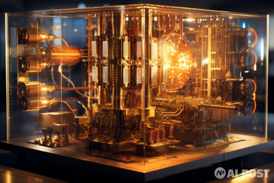 AI가 그린 양자 컴퓨터 관련 사진. (사진=미드저니)