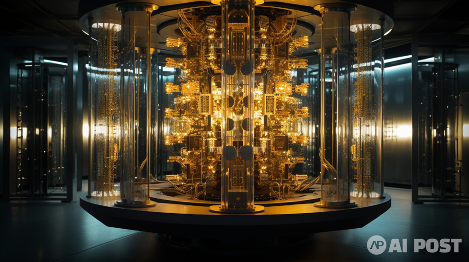 AI가 그린 양자 컴퓨터 관련 사진. (사진=미드저니)