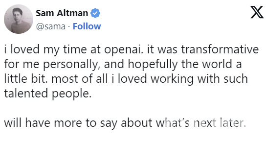 (사진=샘 알트만 엑스)