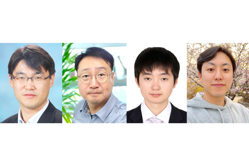 왼쪽부터 GIST 윤명한 교수, 인하대학교 심봉섭 교수, GIST Minhu Huang 박사과정생, 인하대학교 이승현 박사. (사진=지스트)