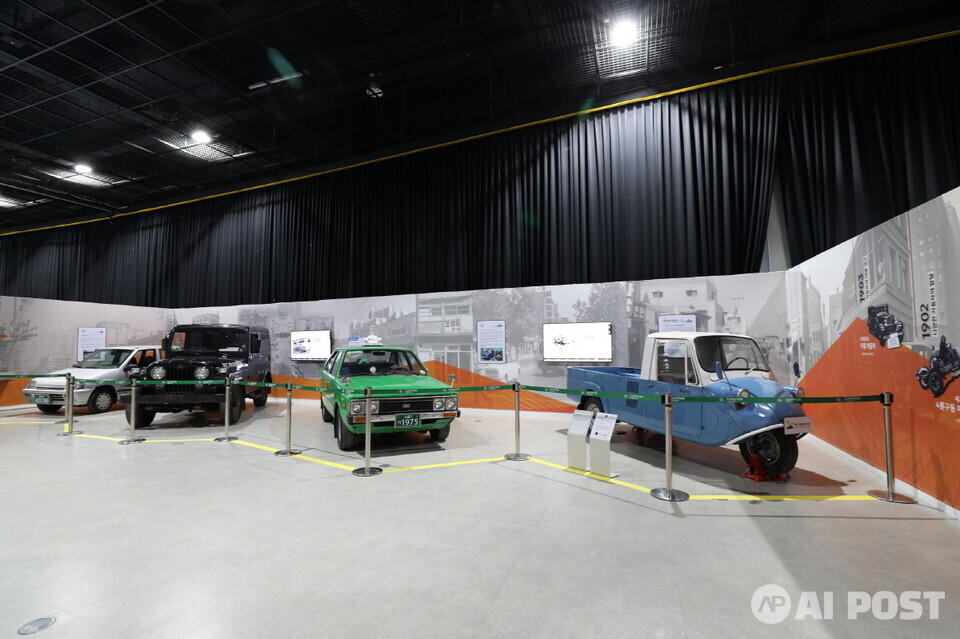 자동차의 역사를 담은 올드카 실물전시. (사진=국립광주과학관)