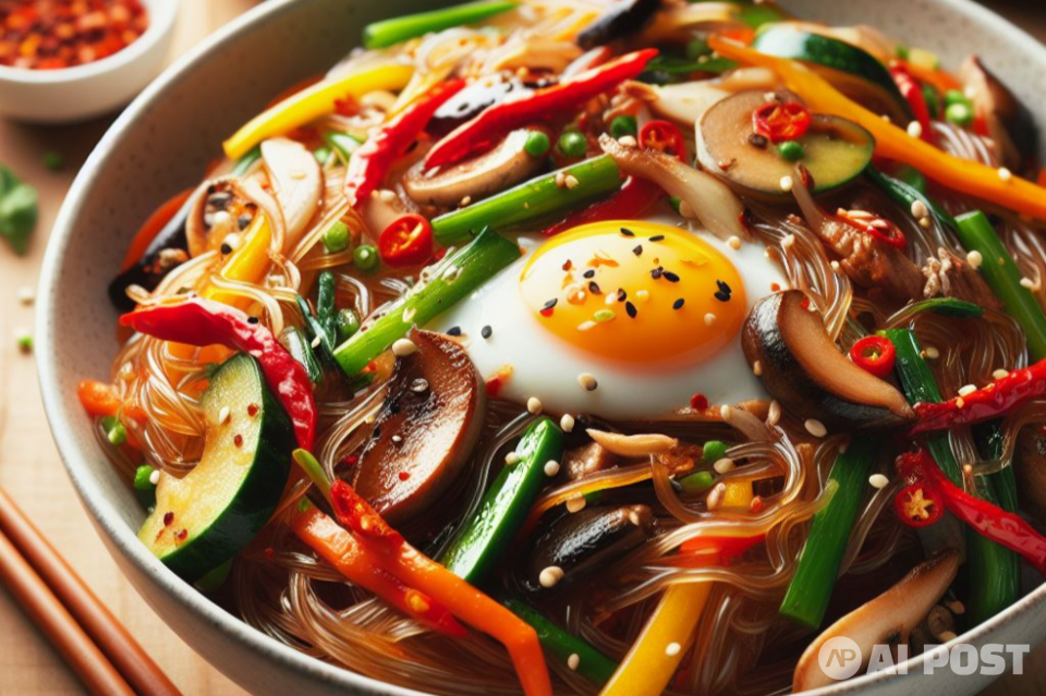 AI가 그려낸 '잡채'. (사진=달리 3)