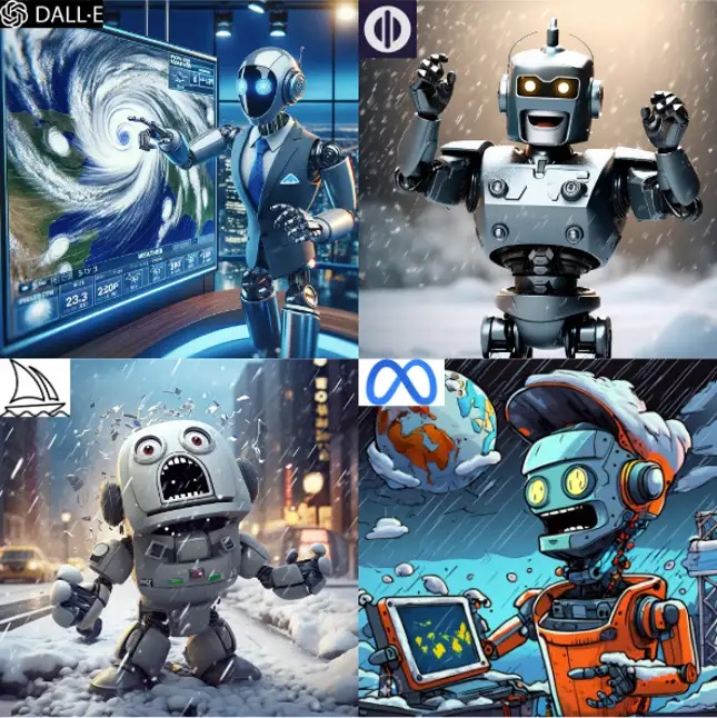 (사진=OpenAI, Midjourney, Meta, Playground AI)