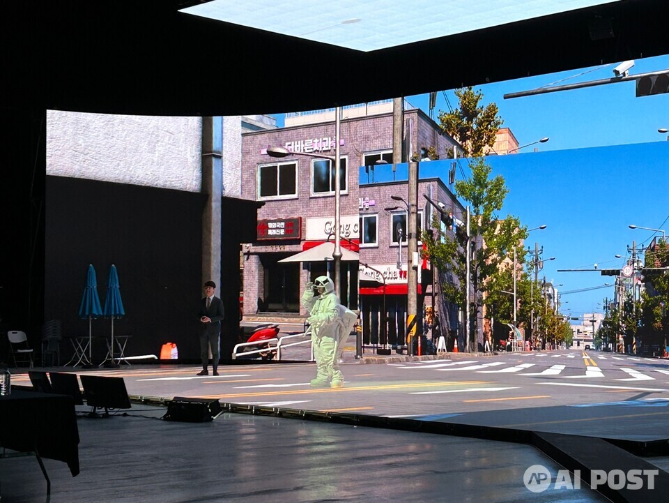 VX컨퍼런스 ICVFX 기술 시연. (사진=광주정보문화산업진흥원)