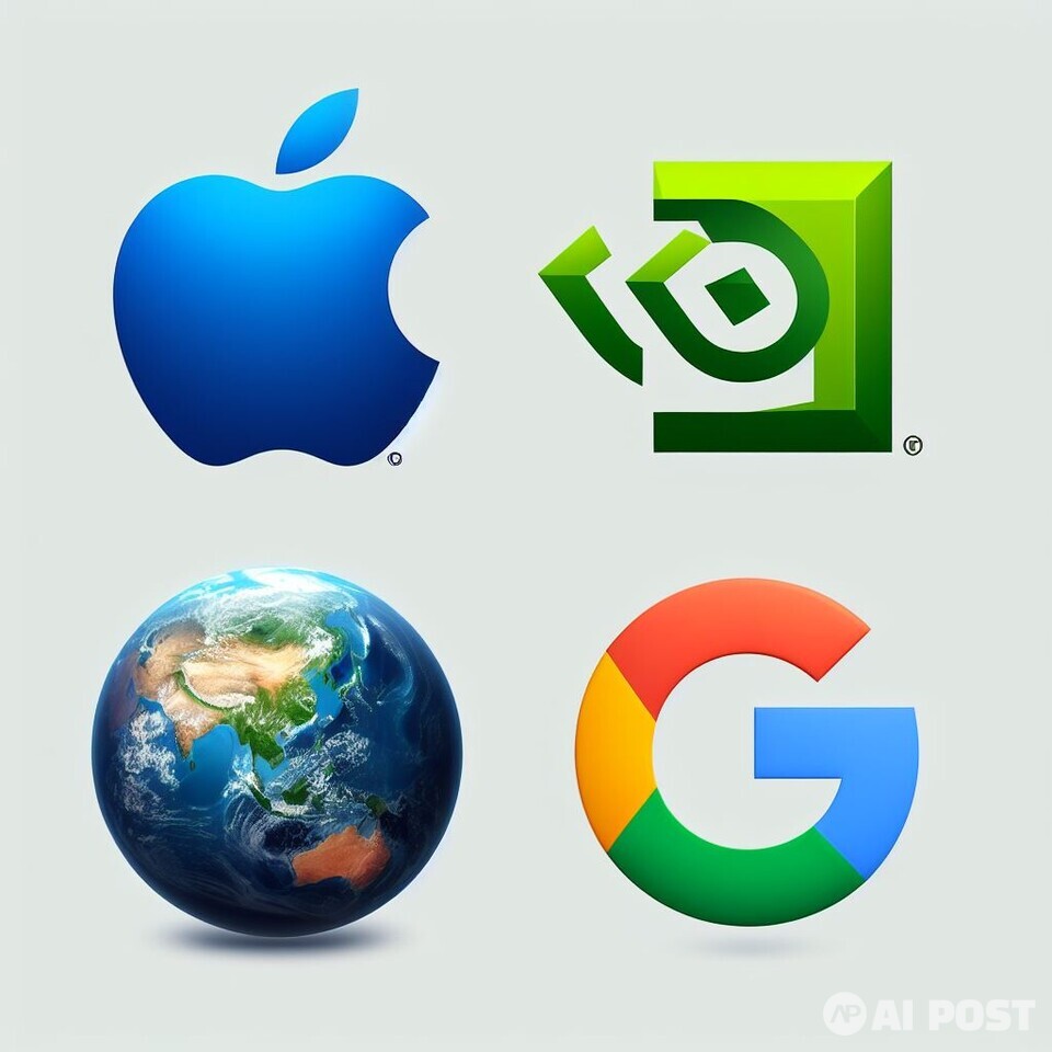 '1조 달러 기업'들의 로고. (사진=달리3)