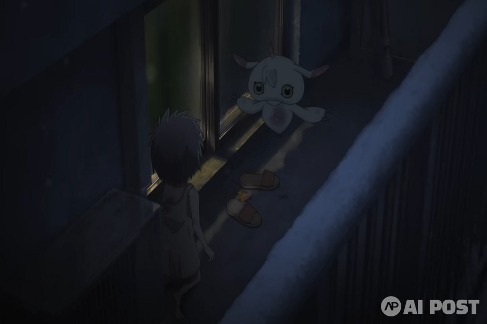 루이와 웃코몬이 처음 만난 모습. (사진=토에이 애니메이션 유튜브 공식 채널)