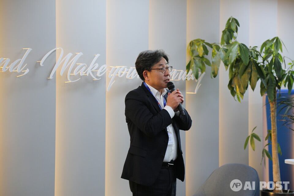 이경주 원장이 인사말을 하고 있다. (사진=광주정보문화산업진흥원)