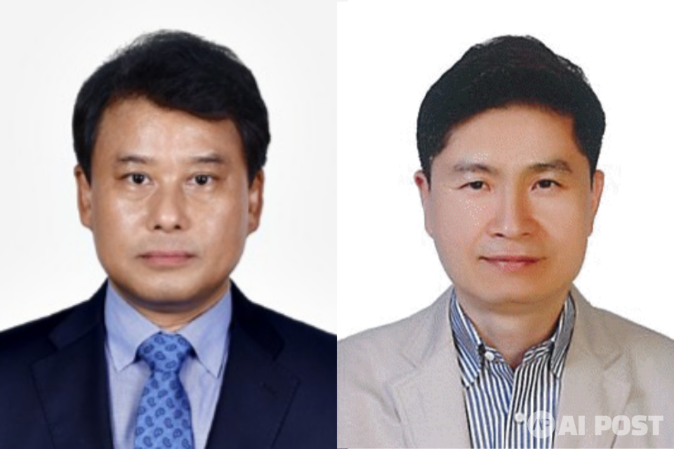 정원석 정책기획관(왼쪽)과 손옥수 돌봄정책과장. (사진=광주광역시)