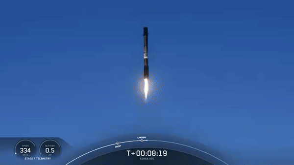 스페이스X의 팰컨9. (사진=스페이스X 트위터)