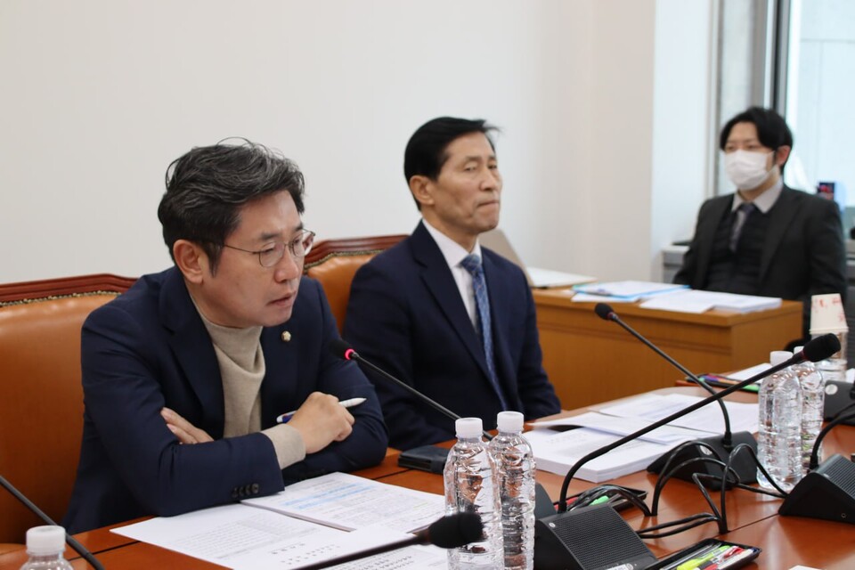 26일 열린 안건조정위원회에 참석한 조오섭 의원. (사진=조오섭 의원 공식 블로그)