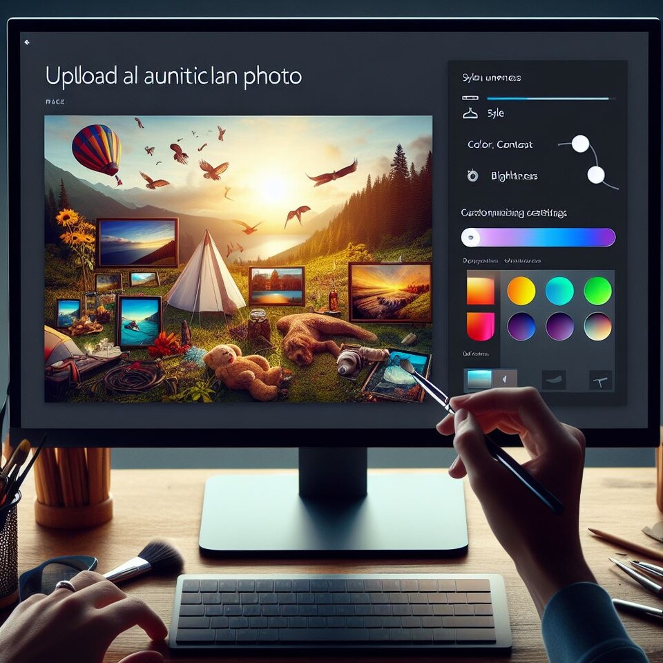 Ai로 이미지를 생성하는 모습. (사진=달리 3)