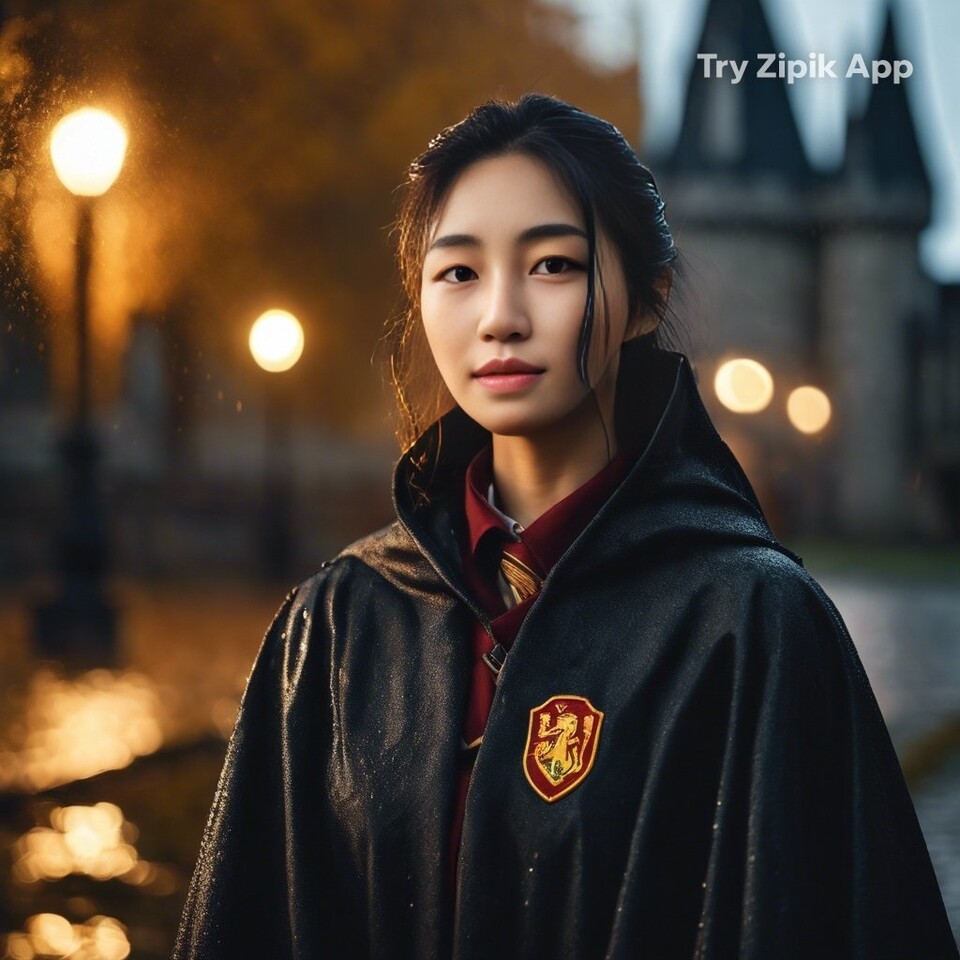 윤영주 기자의 셀카를 해리포터 스타일로 변환했다. (사진=Zipik 앱)