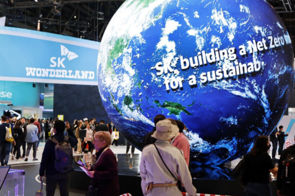 CES 2024에 참가한 SK그룹 전시관. (사진=SK그룹)