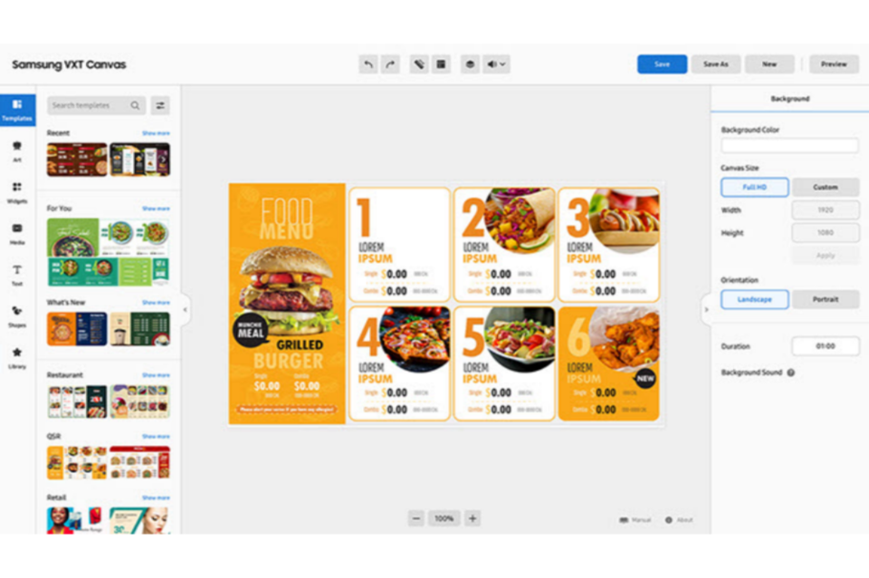 차세대 사이니지 통합 운영 플랫폼 ‘삼성 VXT’. (사진=삼성전자)