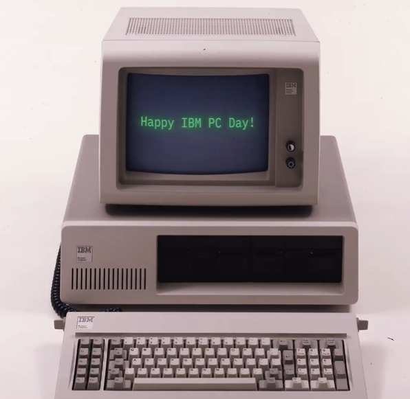 IBM은 1981년 최초의 개인용 컴퓨터인 IBM 모델 5150을 공개했다. (사진=IBM 엑스)
