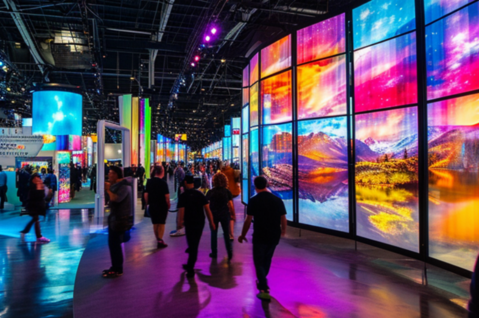 송태민 히든브레인연구소장이 AI 기술을 활용해 CES 2024 현장을 재현한 사진. (사진=미드저니)