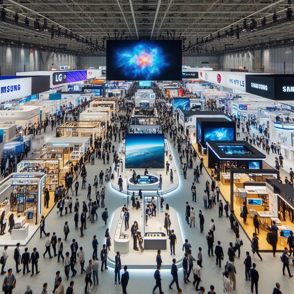 AI가 그려낸 '한국판 CES' (사진=달리 3)