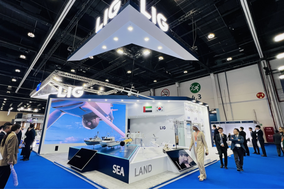 LIG넥스원, UAE 로봇·무인 전문전시회 ‘UMEX 2024’ 참가. (사진=LIG넥스원)