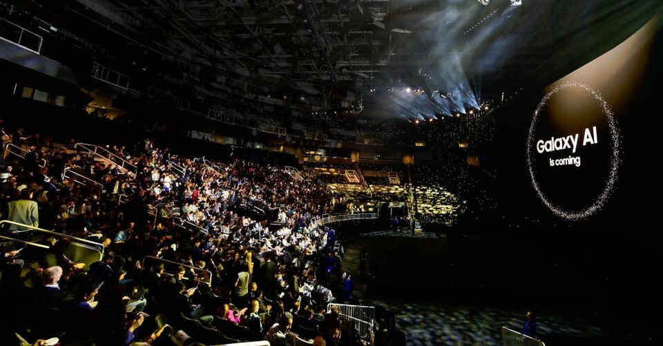 미국 새너제이에서 열린 ‘갤럭시 언팩 2024’ 행사 현장에 새로운 갤럭시 신제품을 만나기 위해 모인 관람객들의 모습. (사진=삼성전자 뉴스룸)