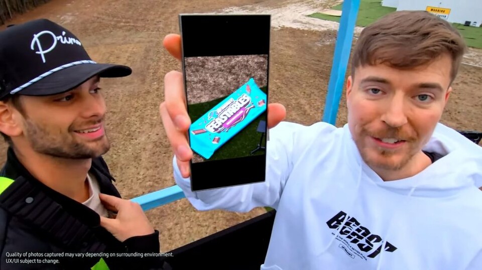 인기 유튜버 ‘미스터비스트’가 소개하는 갤럭시 S24 울트라 카메라 기능 시연 영상. (사진=삼성전자 뉴스룸)