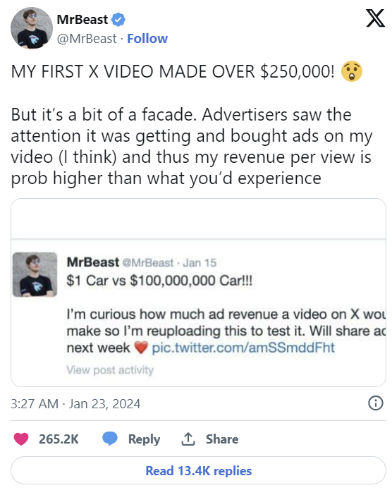 (사진=미스터비스트 X)