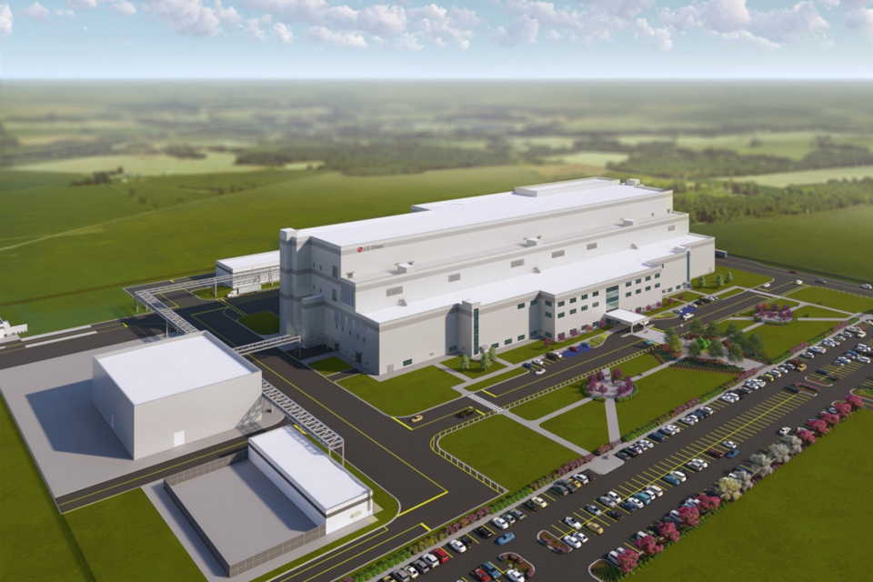 LG화학 테네시 양극재 공장 조감도. (사진=LG화학)