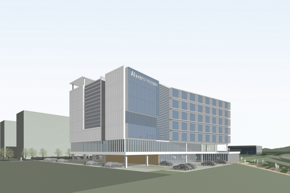 AI융복합지구 지식산업센터 투시도. (사진=광주광역시)