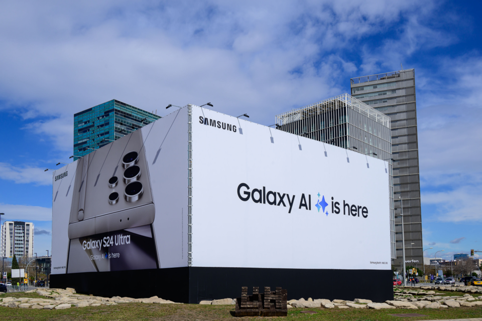 삼성전자 MWC24 옥외광고. (사진=삼성전자)