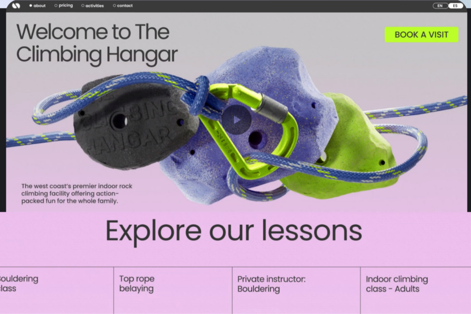 AI가 제작한 웹사이트. (사진=윅스)