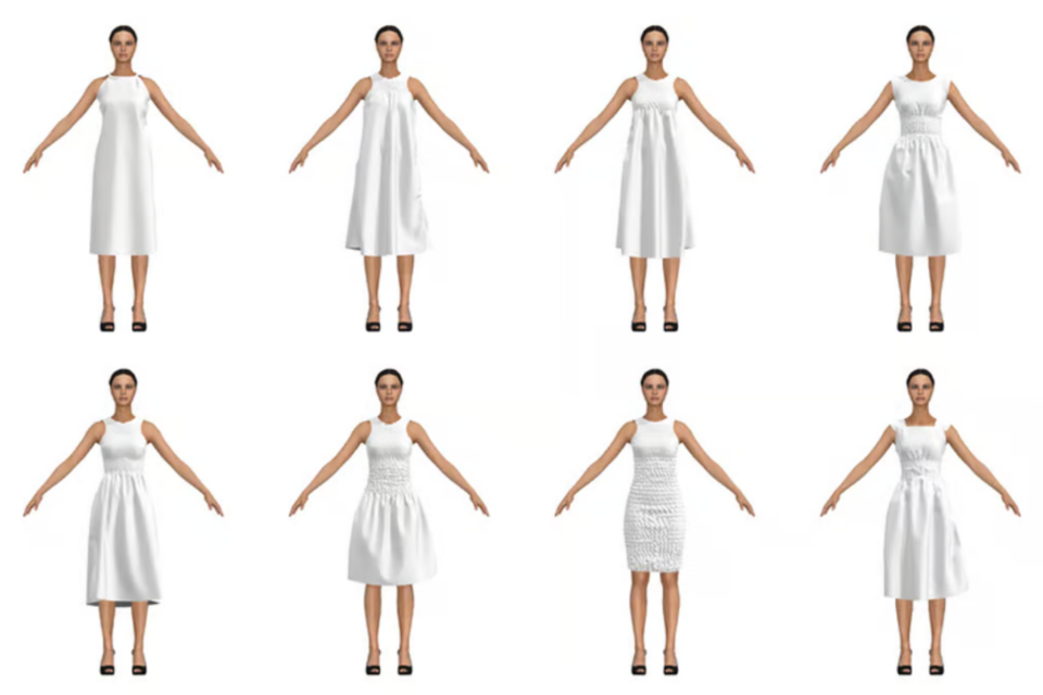 연구진의 기술로 제작된 드레스. (사진=MIT Self-Assembly Lab)