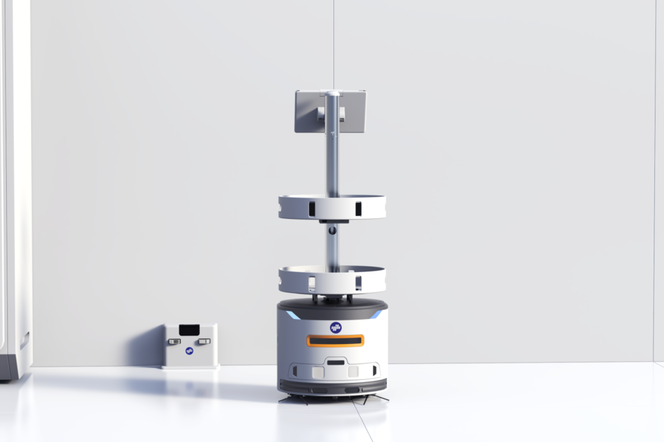 라이노스 J30 실내용 중형 청소로봇. (사진=라이노스)