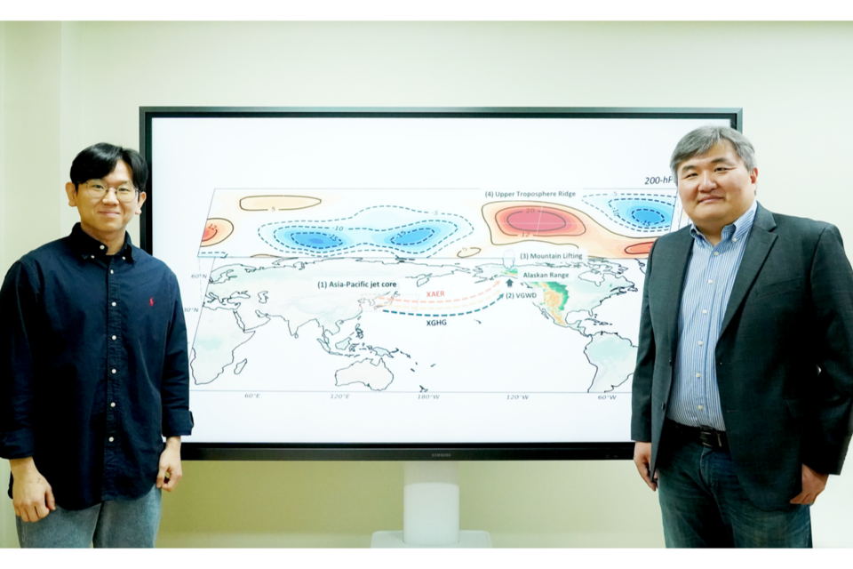 왼쪽부터 GIST 지구_환경공학부 이주은 박사과정생, 윤진호 교수. (사진=지스트)