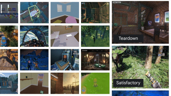 AI 모델 시마가 게임을 학습하는 모습. (그래픽=구글 딥마인드)