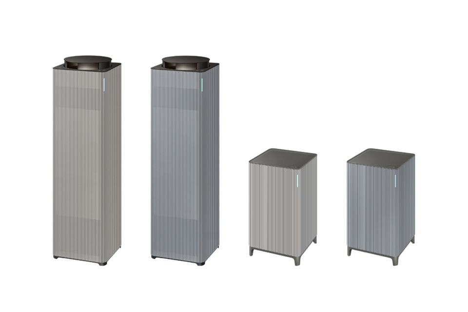 삼성전자가 출시한 ‘비스포크 큐브 에어 인피니트 라인’(청정 면적 100㎡·33㎡ 모델) 제품. (사진=삼성전자)