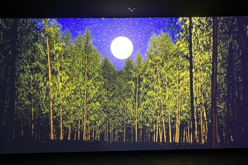 대나무박물관 전시실 내 구축된 실감콘텐츠. (사진=전남정보문화산업진흥원)