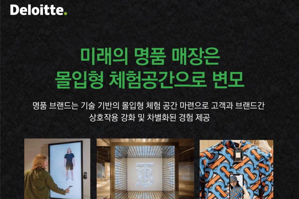 ‘명품산업, 인공지능을 품다’ 인포그래픽. (사진=한국 딜로이트 그룹)