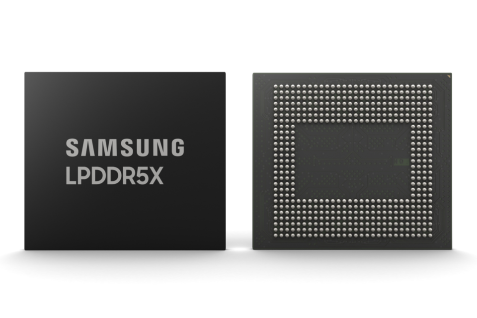 업계 최고 속도 LPDDR5X 제품. (사진=삼성전자)