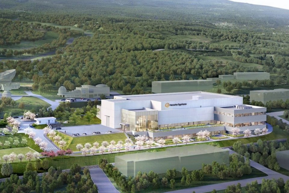 한화시스템이 제주도 하원테크노캠퍼스에 구축하게 될 ‘제주한화우주센터’ 조감도. (사진=한화시스템)