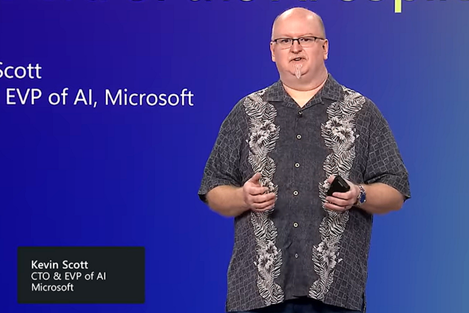 케빈 스콧 MS CTO. (사진=마이크로소프트 유튜브)