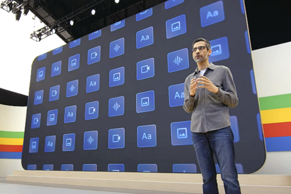 순다르 피차이 CEO가 발표하는 모습. (사진=Google Youtube)