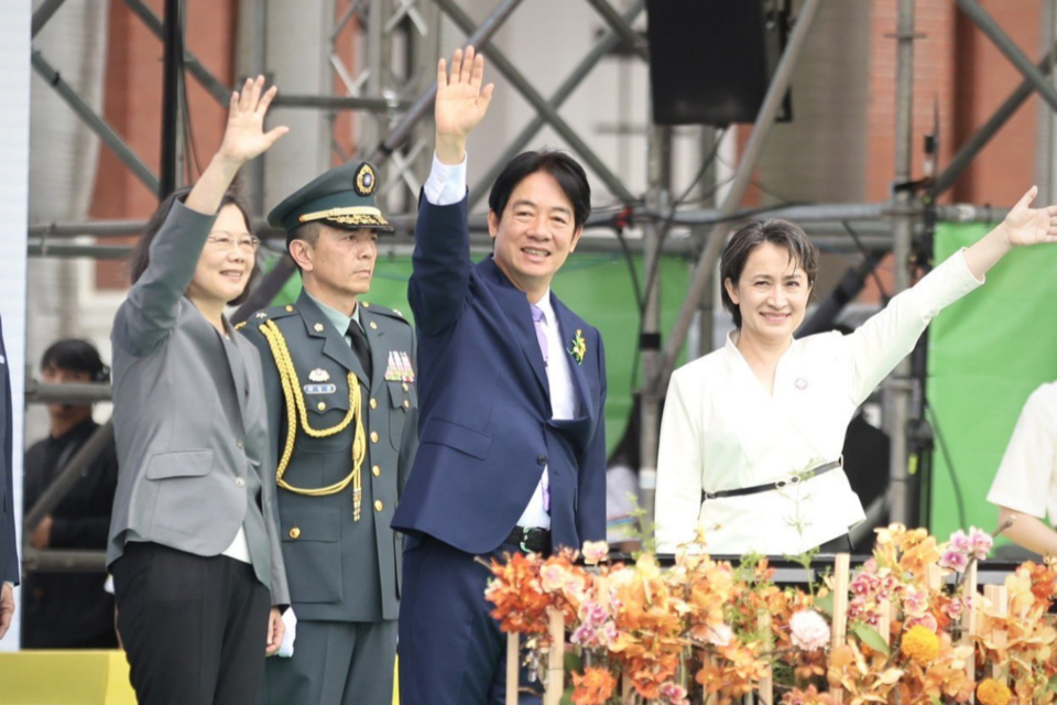 차이잉원 전 총통(왼쪽에서 첫 번째)와 라이칭더 신임 총통(왼쪽에서 세 번째). (사진=Tsai Ing-wen X)